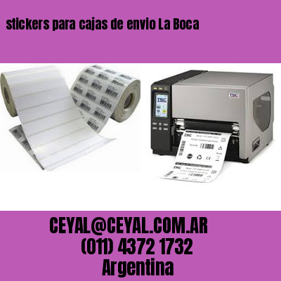 stickers para cajas de envio La Boca