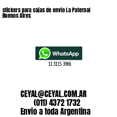 stickers para cajas de envio La Paternal Buenos Aires