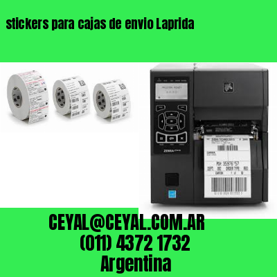 stickers para cajas de envio Laprida