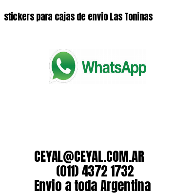 stickers para cajas de envio Las Toninas
