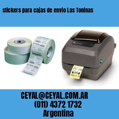 stickers para cajas de envio Las Toninas