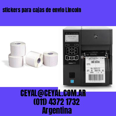 stickers para cajas de envio Lincoln