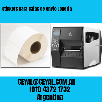 stickers para cajas de envio Loberia