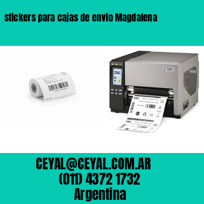 stickers para cajas de envio Magdalena