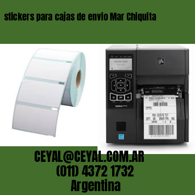 stickers para cajas de envio Mar Chiquita