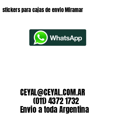 stickers para cajas de envio Miramar