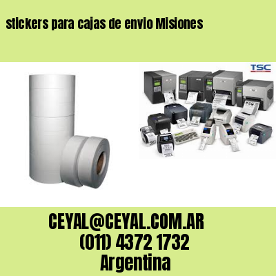 stickers para cajas de envio Misiones