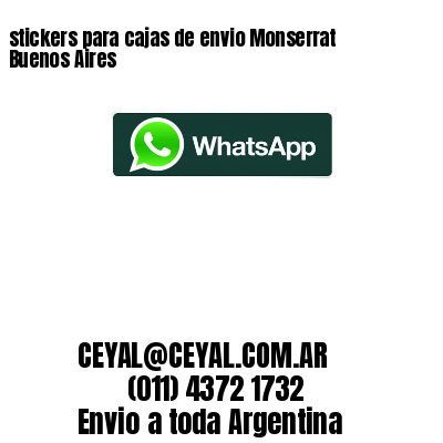 stickers para cajas de envio Monserrat Buenos Aires