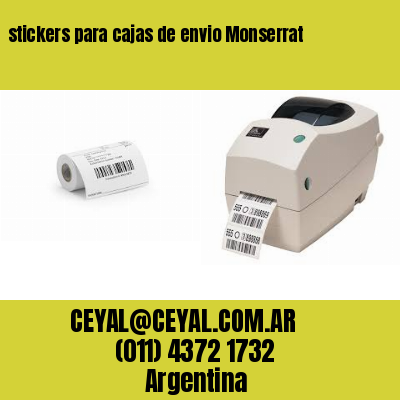 stickers para cajas de envio Monserrat