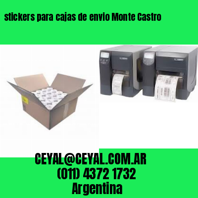 stickers para cajas de envio Monte Castro
