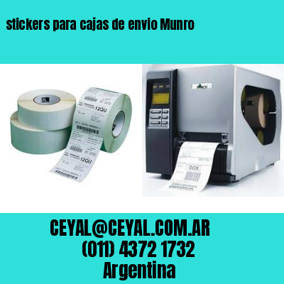 stickers para cajas de envio Munro