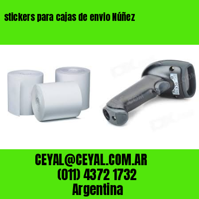 stickers para cajas de envio Núñez