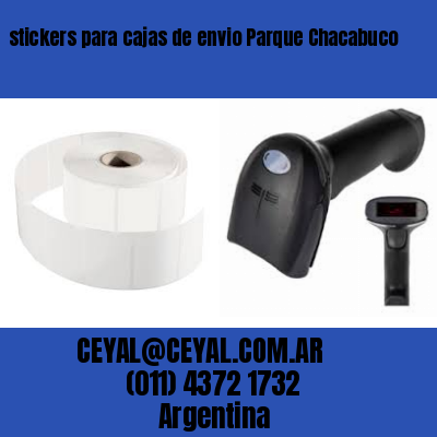 stickers para cajas de envio Parque Chacabuco