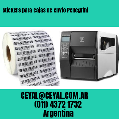 stickers para cajas de envio Pellegrini
