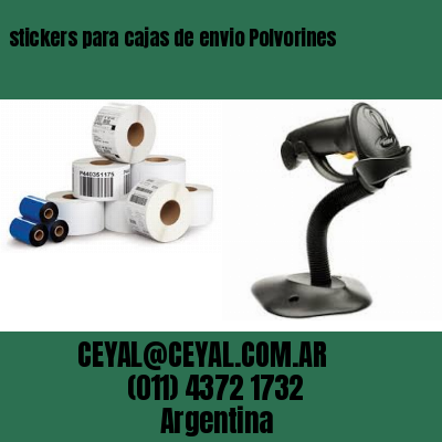 stickers para cajas de envio Polvorines