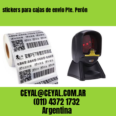 stickers para cajas de envio Pte. Perón