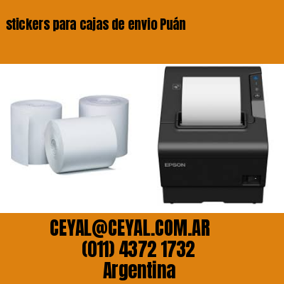 stickers para cajas de envio Puán