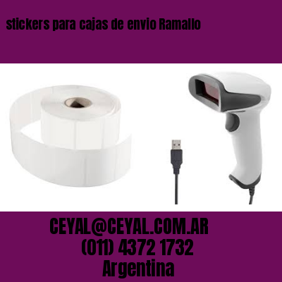 stickers para cajas de envio Ramallo