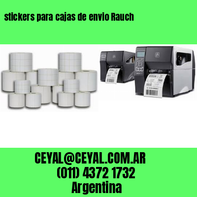 stickers para cajas de envio Rauch
