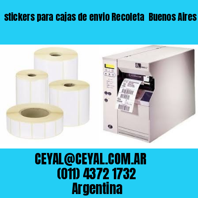 stickers para cajas de envio Recoleta  Buenos Aires