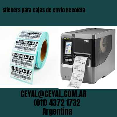 stickers para cajas de envio Recoleta