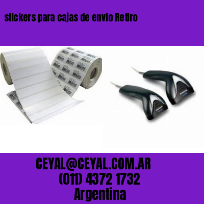 stickers para cajas de envio Retiro