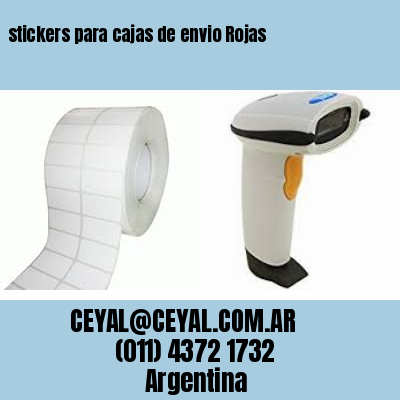 stickers para cajas de envio Rojas