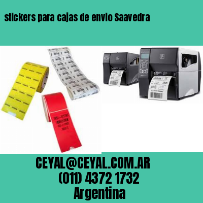 stickers para cajas de envio Saavedra