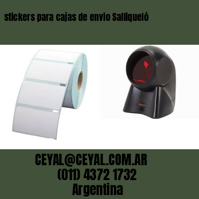 stickers para cajas de envio Salliqueló