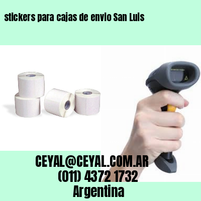 stickers para cajas de envio San Luis