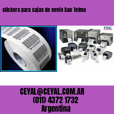 stickers para cajas de envio San Telmo