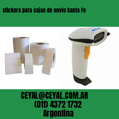 stickers para cajas de envio Santa Fe