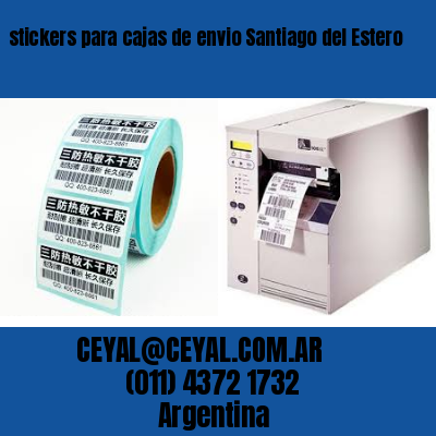 stickers para cajas de envio Santiago del Estero