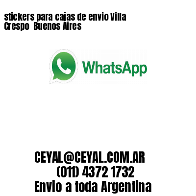 stickers para cajas de envio Villa Crespo  Buenos Aires
