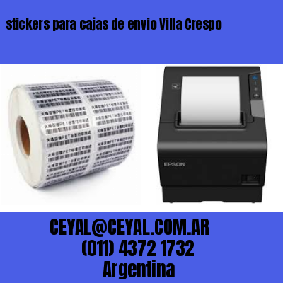 stickers para cajas de envio Villa Crespo