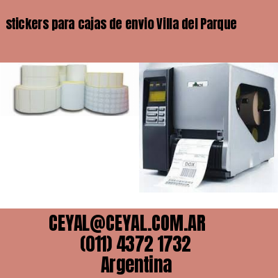 stickers para cajas de envio Villa del Parque