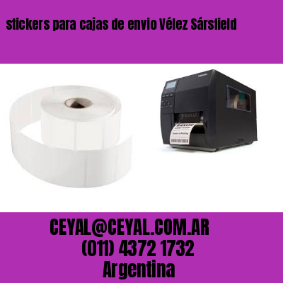 stickers para cajas de envio Vélez Sársfield