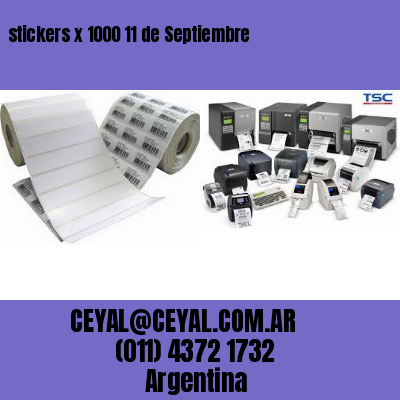 stickers x 1000 11 de Septiembre