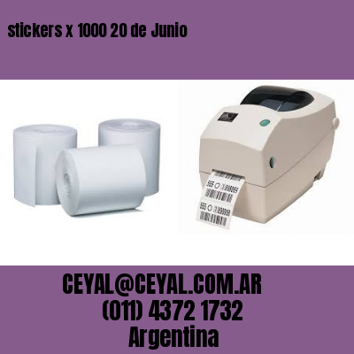 stickers x 1000 20 de Junio