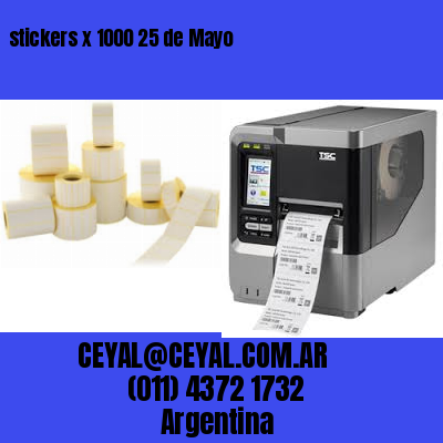 stickers x 1000 25 de Mayo