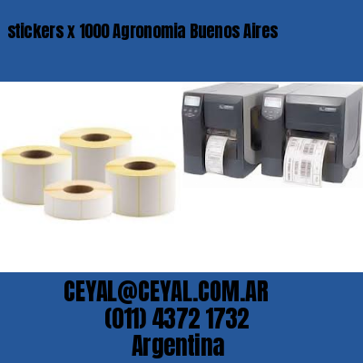 stickers x 1000 Agronomia Buenos Aires