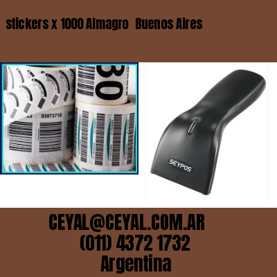 stickers x 1000 Almagro  Buenos Aires