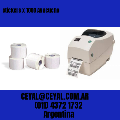 stickers x 1000 Ayacucho