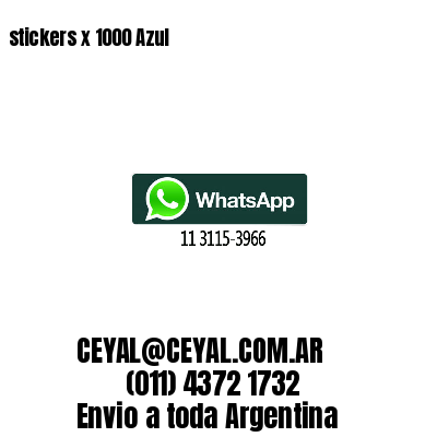 stickers x 1000 Azul