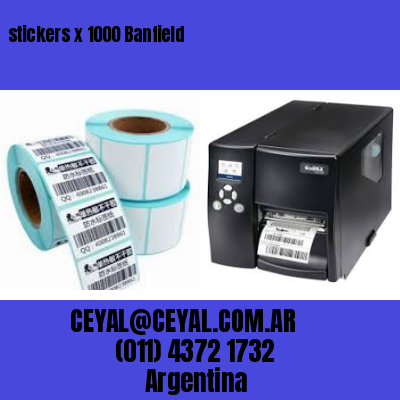 stickers x 1000 Banfield