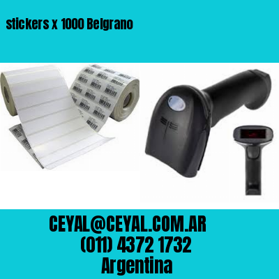 stickers x 1000 Belgrano