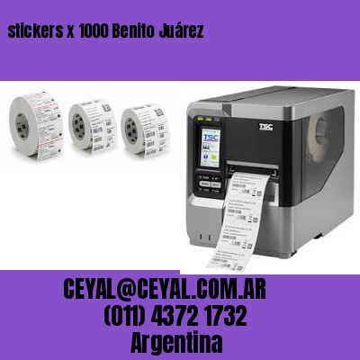 stickers x 1000 Benito Juárez