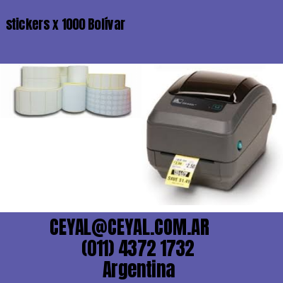 stickers x 1000 Bolívar