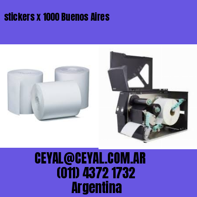 stickers x 1000 Buenos Aires