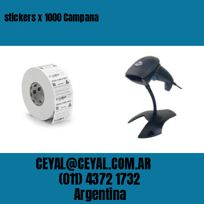 stickers x 1000 Campana